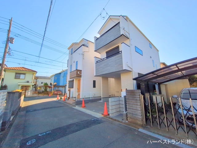 神奈川県相模原市南区南台４丁目の新築戸建て外構写真 2025年11月30日撮影