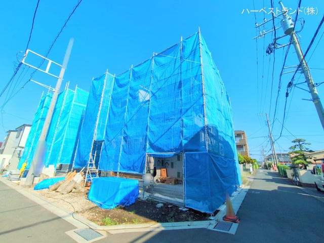 神奈川県相模原市緑区二本松１丁目の新築戸建てシート写真 2025年8月18日撮影