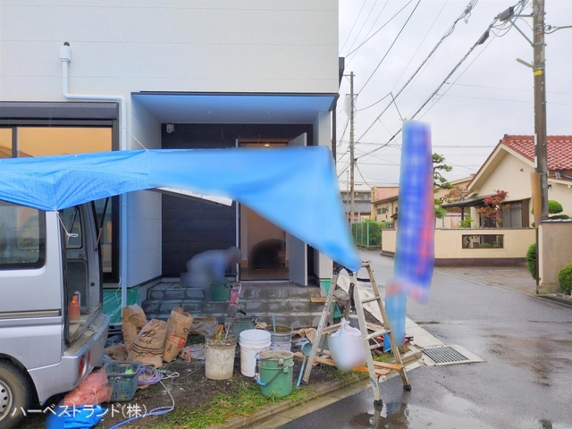 神奈川県相模原市緑区二本松１丁目の新築戸建て外構写真 2025年10月21日撮影