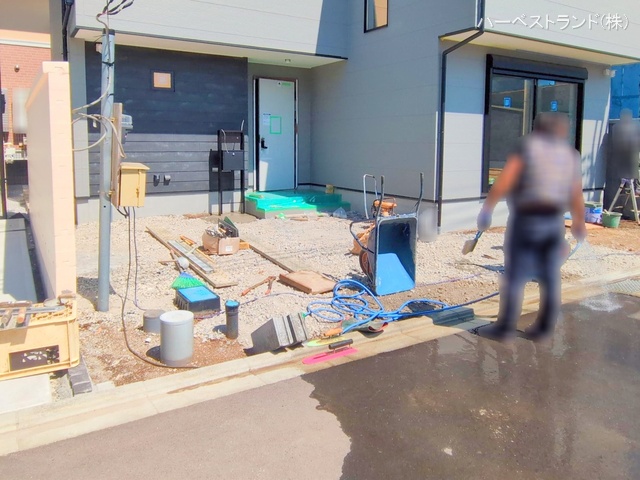 神奈川県相模原市緑区二本松1丁目の新築戸建て外構写真 2025年9月7日撮影