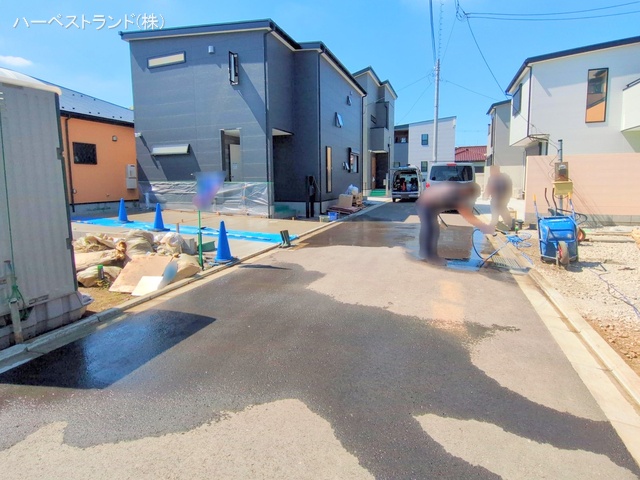 神奈川県相模原市緑区二本松1丁目の新築戸建て外構写真 2025年9月7日撮影