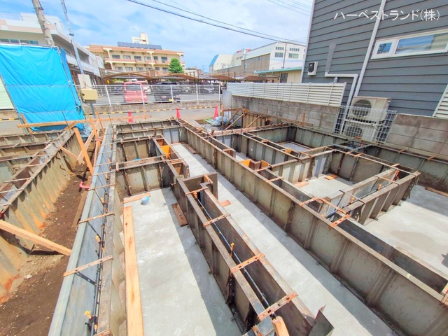 神奈川県座間市小松原2丁目の新築戸建て基礎写真 2025年7月13日撮影