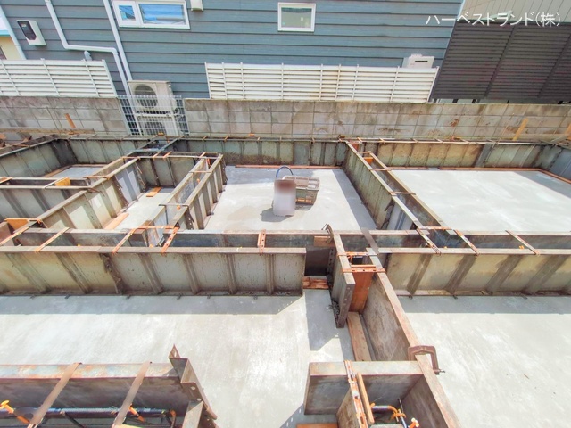 神奈川県座間市小松原2丁目の新築戸建て基礎写真 2025年7月13日撮影