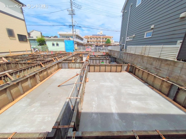 神奈川県座間市小松原2丁目の新築戸建て基礎写真 2025年7月13日撮影