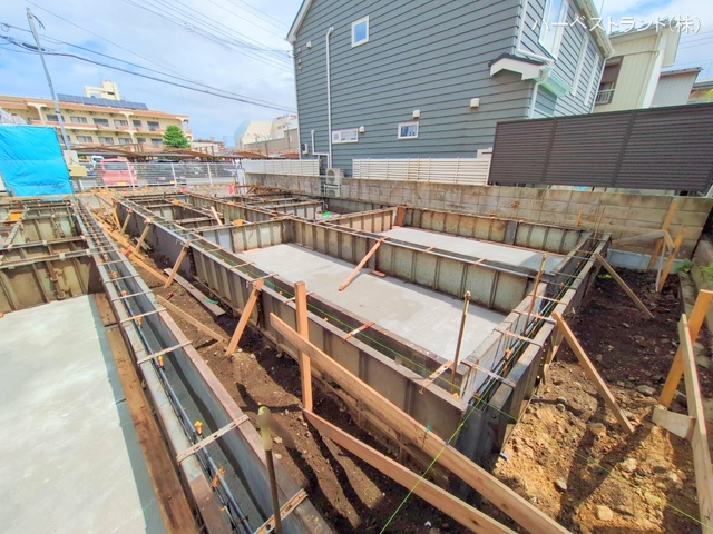 神奈川県座間市小松原2丁目の新築戸建て基礎写真 2025年7月13日撮影
