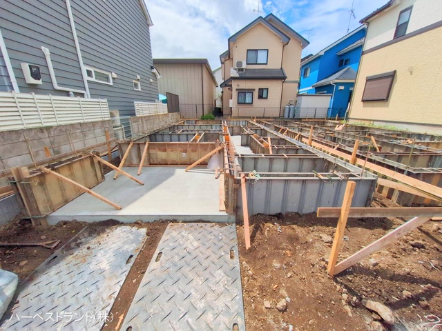 神奈川県座間市小松原2丁目の新築戸建て基礎写真 2025年7月13日撮影