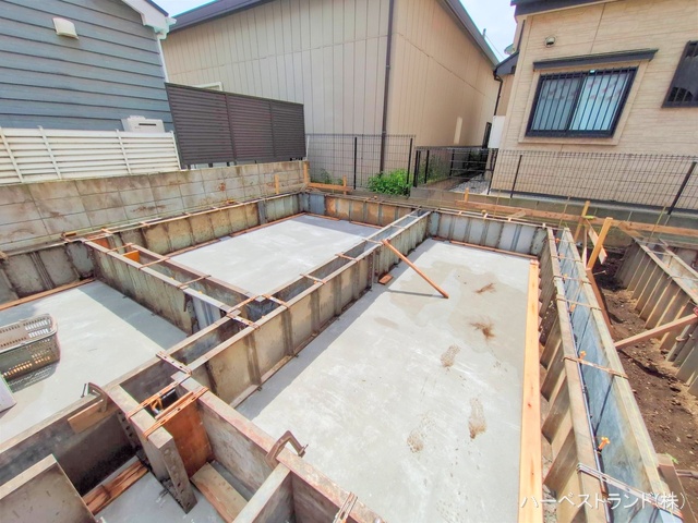 神奈川県座間市小松原2丁目の新築戸建て基礎写真 2025年7月13日撮影