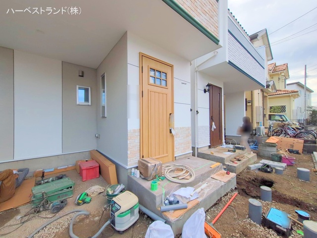 神奈川県座間市小松原2丁目の新築戸建て外構写真 2025年10月26日撮影