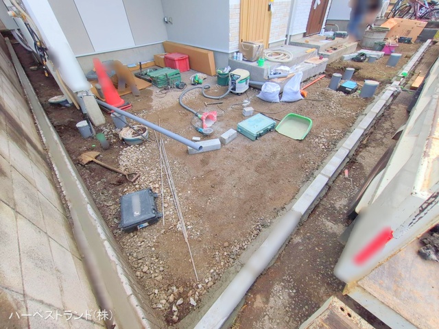 神奈川県座間市小松原2丁目の新築戸建て外構写真 2025年10月26日撮影