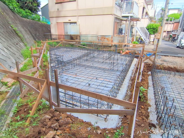 神奈川県川崎市中原区井田２丁目の新築戸建て基礎写真 2025年7月16日撮影