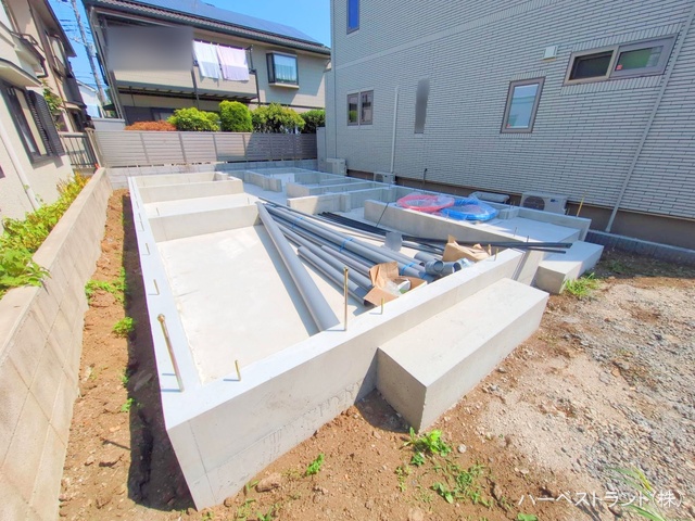 神奈川県大和市南林間７丁目の新築戸建て基礎写真 2025年7月27日撮影