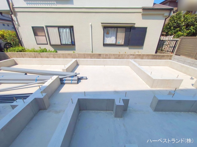 神奈川県大和市南林間７丁目の新築戸建て基礎写真 2025年7月27日撮影