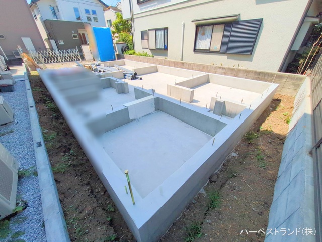 神奈川県大和市南林間７丁目の新築戸建て基礎写真 2025年7月27日撮影