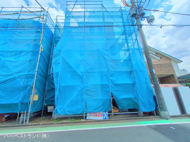 神奈川県相模原市中央区淵野辺本町2丁目の新築戸建て上棟写真 2025年7月30日撮影