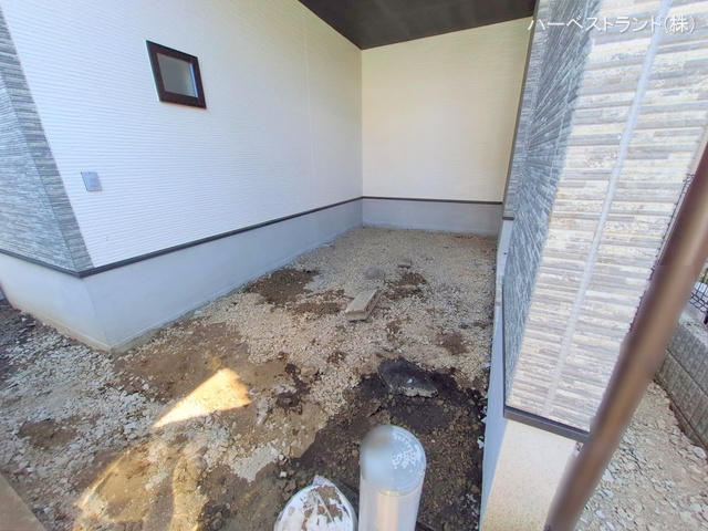 神奈川県相模原市中央区淵野辺本町2丁目の新築戸建て外構写真 2025年9月23日撮影