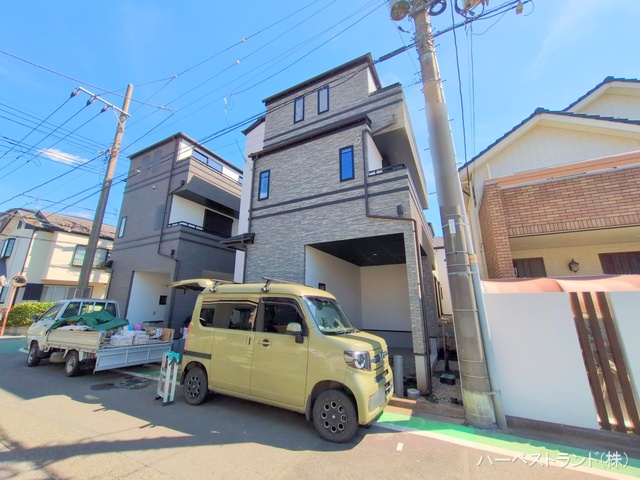神奈川県相模原市中央区淵野辺本町2丁目の新築戸建て外構写真 2025年9月23日撮影