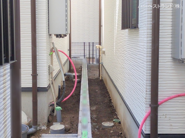 神奈川県相模原市中央区淵野辺本町2丁目の新築戸建て外構写真 2025年9月23日撮影