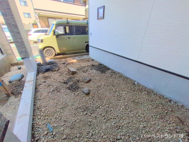 神奈川県相模原市中央区淵野辺本町2丁目の新築戸建て外構写真 2025年9月23日撮影