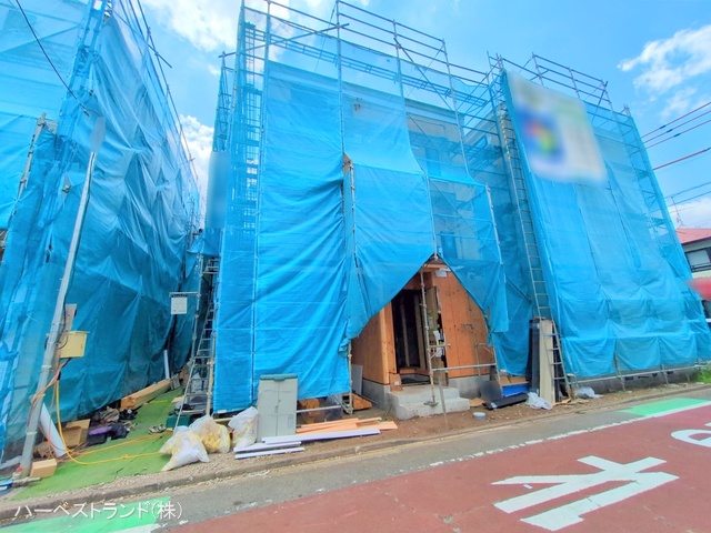 神奈川県相模原市中央区淵野辺本町２丁目の新築戸建て上棟写真 2025年7月30日撮影