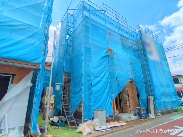 神奈川県相模原市中央区淵野辺本町２丁目の新築戸建て上棟写真 2025年7月30日撮影