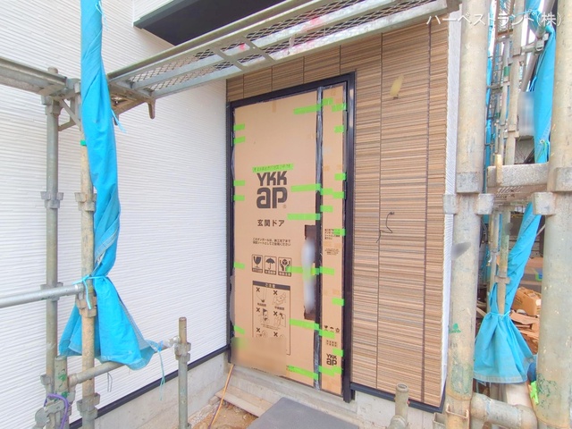 神奈川県横浜市港北区高田西３丁目の新築戸建て外構写真 2025年12月18日撮影