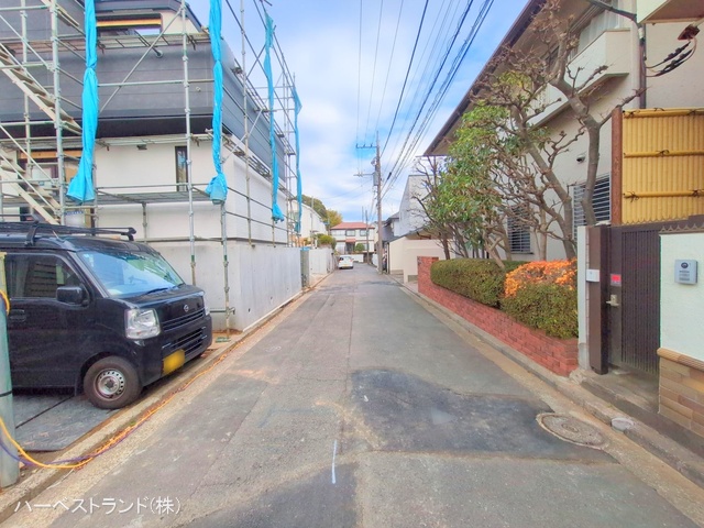 神奈川県横浜市港北区高田西３丁目の新築戸建て外構写真 2025年12月18日撮影