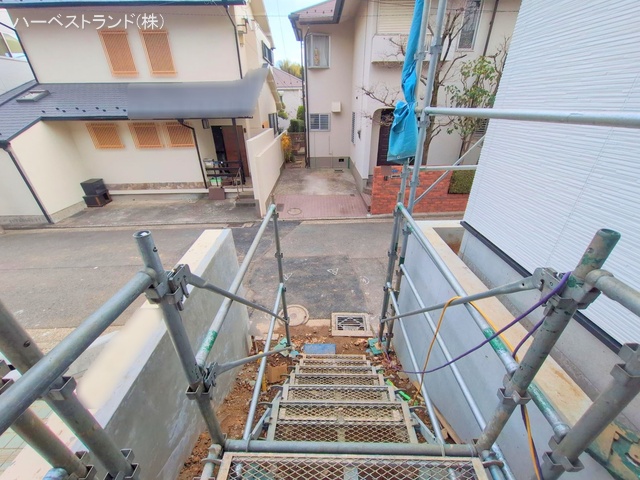 神奈川県横浜市港北区高田西３丁目の新築戸建て外構写真 2025年12月18日撮影