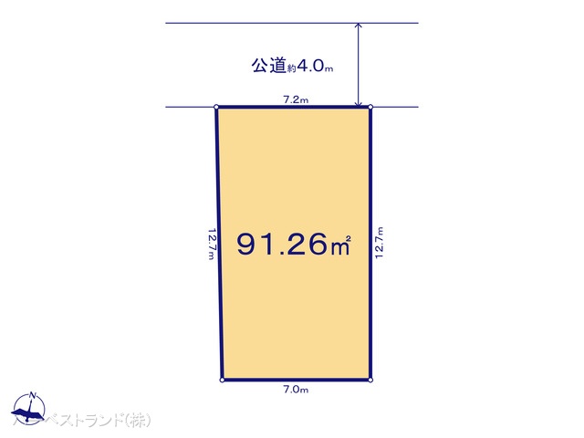 神奈川県相模原市南区御園３丁目の土地 区画図 ※図面と異なる場合は現況を優先