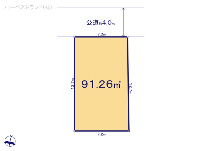 神奈川県相模原市南区御園３丁目の土地 区画図 ※図面と異なる場合は現況を優先