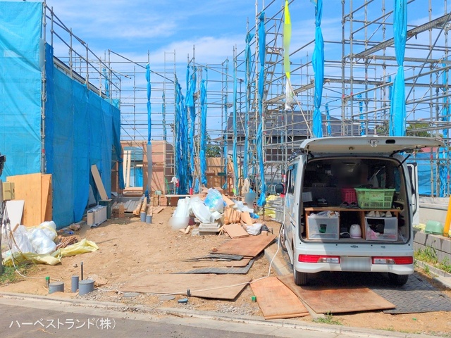 神奈川県横浜市鶴見区北寺尾７丁目の新築戸建て上棟写真 2025年8月7日撮影