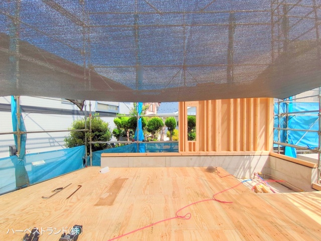 神奈川県横浜市鶴見区北寺尾７丁目の新築戸建て上棟写真 2025年8月7日撮影