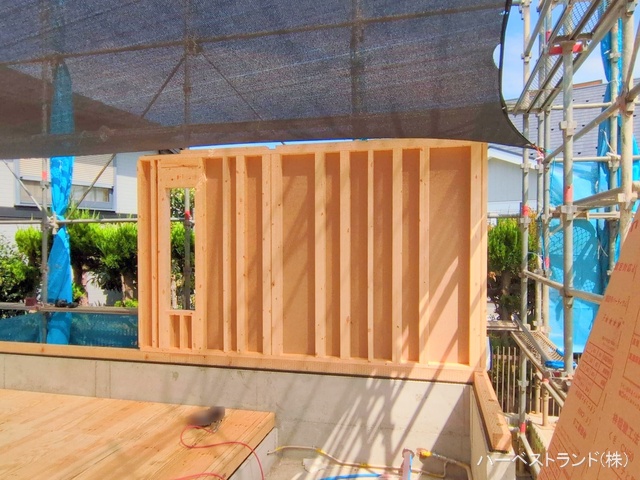 神奈川県横浜市鶴見区北寺尾７丁目の新築戸建て上棟写真 2025年8月7日撮影