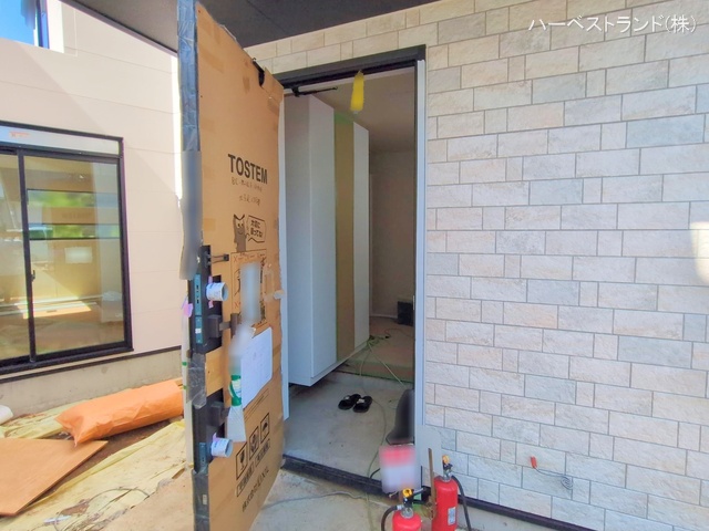 神奈川県横浜市鶴見区北寺尾７丁目の新築戸建て外構写真 2025年10月9日撮影