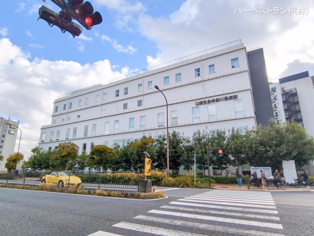 神奈川県横浜市神奈川区白幡東町の新築戸建て周辺 神奈川県病院 距離1030m