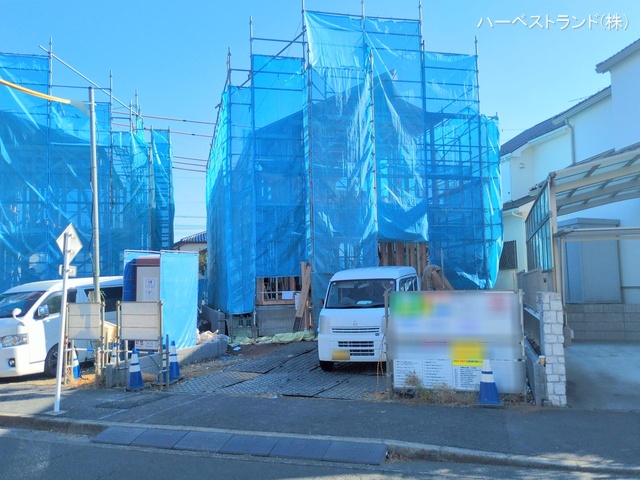 神奈川県川崎市麻生区虹ケ丘１丁目の新築戸建て上棟写真 2025年12月16日撮影