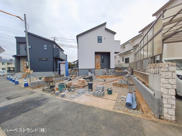 神奈川県川崎市麻生区虹ケ丘１丁目の新築戸建て外構写真 2026年2月15日撮影