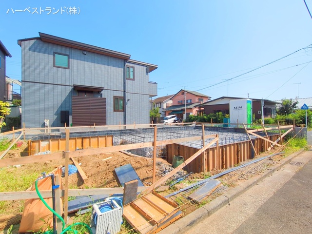 神奈川県横浜市瀬谷区橋戸３丁目の新築戸建て基礎写真 2025年8月26日撮影