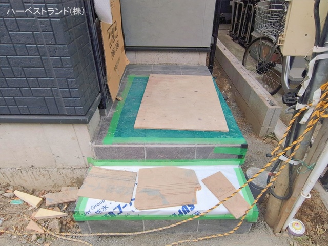 神奈川県横浜市鶴見区東寺尾2丁目の新築戸建て外構写真 2026年1月27日撮影