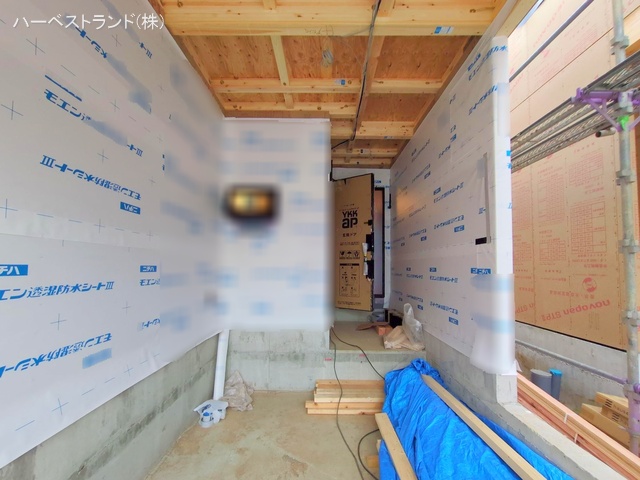 神奈川県横浜市神奈川区三ツ沢下町の新築戸建てシート写真 2025年9月3日撮影