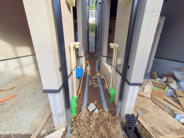 神奈川県横浜市神奈川区三ツ沢下町の新築戸建て外構写真 2025年11月3日撮影