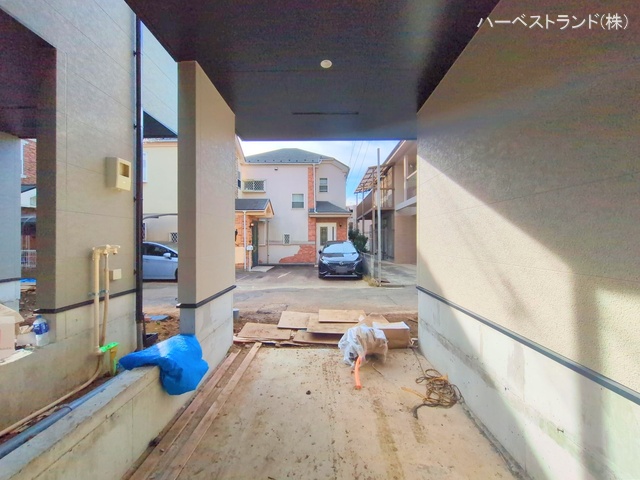 神奈川県横浜市神奈川区三ツ沢下町の新築戸建て外構写真 2025年11月3日撮影