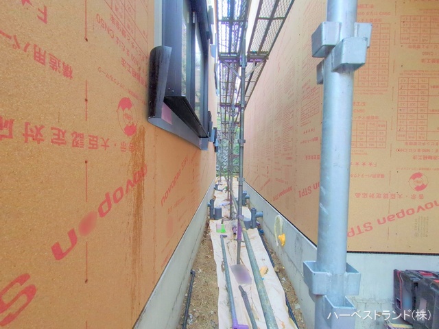 神奈川県横浜市神奈川区三ツ沢下町の新築戸建て上棟写真 2025年9月3日撮影