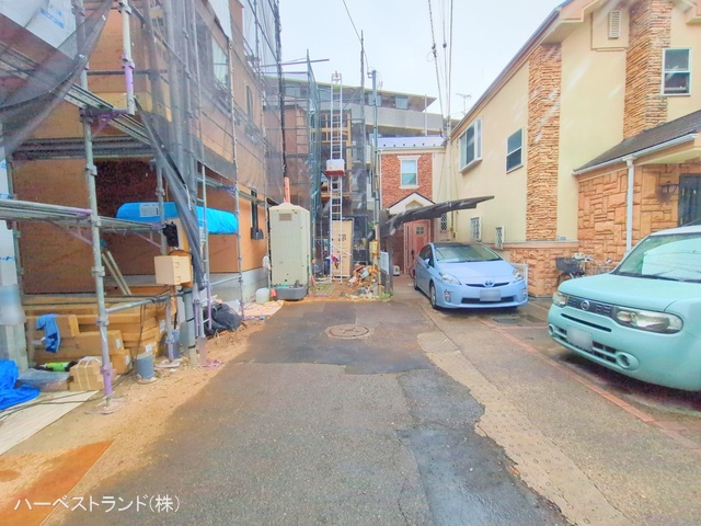 神奈川県横浜市神奈川区三ツ沢下町の新築戸建て上棟写真 2025年9月3日撮影