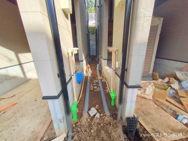 神奈川県横浜市神奈川区三ツ沢下町の新築戸建て外構写真 2025年11月3日撮影