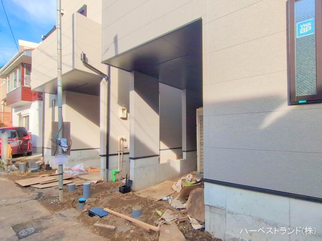 神奈川県横浜市神奈川区三ツ沢下町の新築戸建て外構写真 2025年11月3日撮影