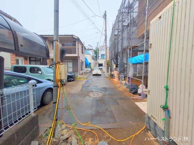 神奈川県横浜市神奈川区三ツ沢下町の新築戸建て上棟写真 2025年9月3日撮影