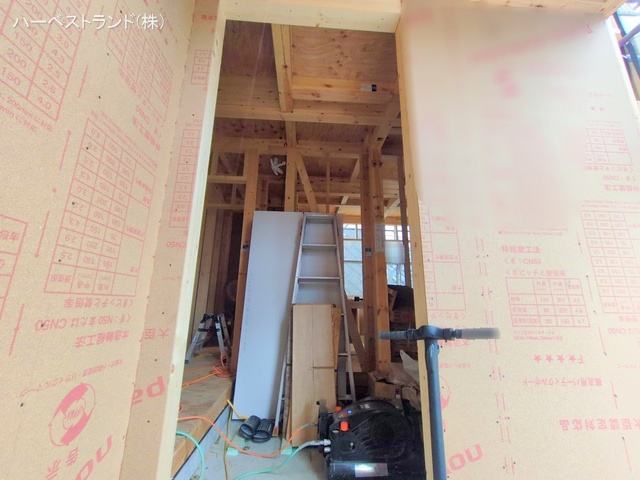 神奈川県横浜市神奈川区三ツ沢下町の新築戸建て上棟写真 2025年9月3日撮影