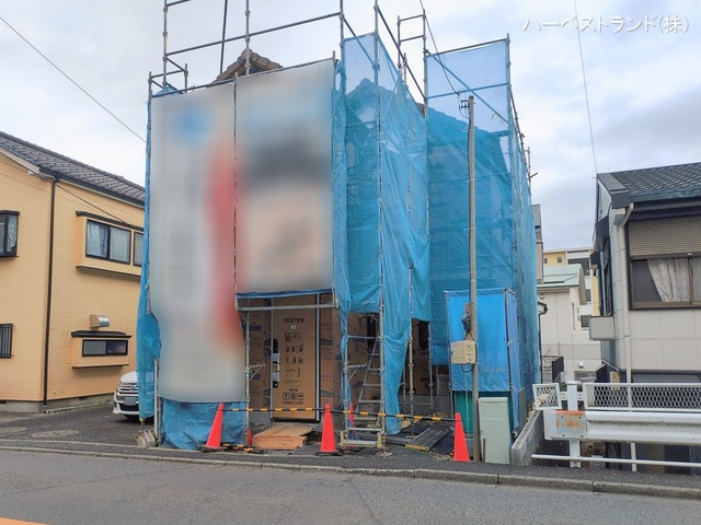 神奈川県横浜市緑区東本郷５丁目の新築戸建て上棟写真 2026年2月25日撮影