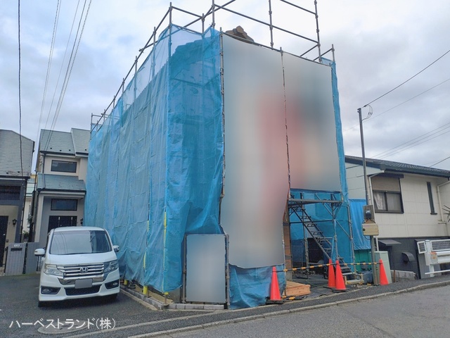 神奈川県横浜市緑区東本郷５丁目の新築戸建て上棟写真 2026年2月25日撮影