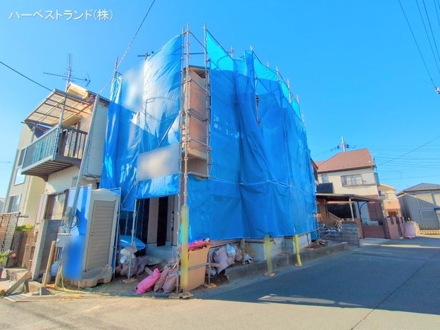 神奈川県川崎市高津区子母口の新築戸建て上棟写真 2025年12月17日撮影